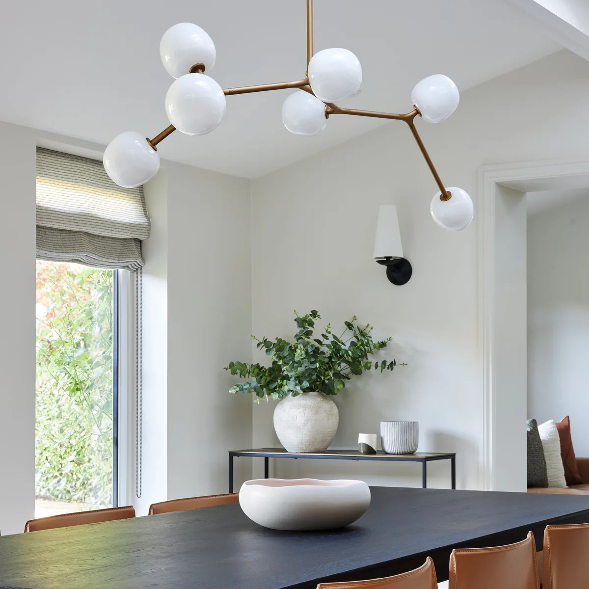 Oslin 7.02H Brushed Brass and Bronze Pendant | Heathfield & Co